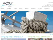 Tablet Screenshot of primi-hvar.com